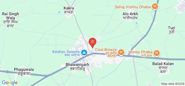 Guru Tegh Bahadur College, Bhawanigarh Map