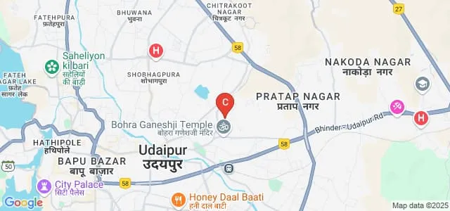 Faculty of Management Studies, Mohanlal Sukhadia University, Udaipur Map