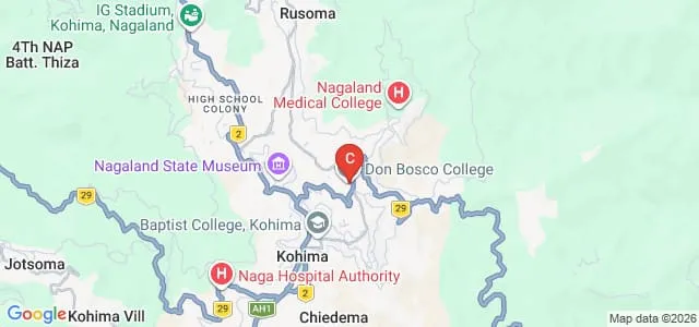 Don Bosco College, Kohima Map