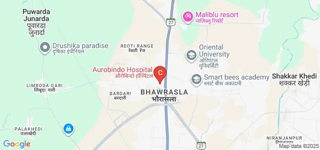 Sri Aurobindo College of Dentistry, Indore Map