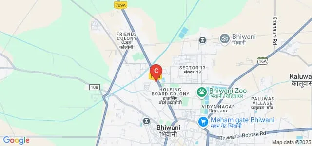 Rajiv Gandhi Government College for Women, Bhiwani Map