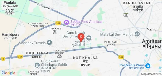 Directorate of Open and Distance Learning, Guru Nanak Dev University, Amritsar Map