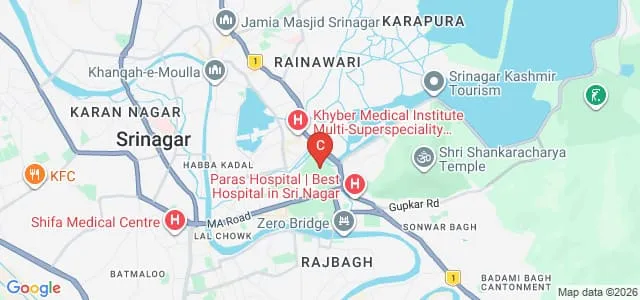 Government College for Women, Srinagar Map