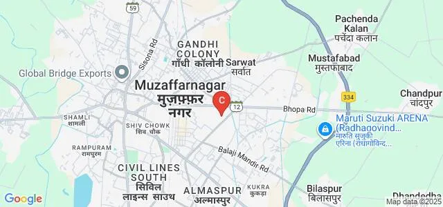 S D College of Commerce, Muzaffarnagar Map