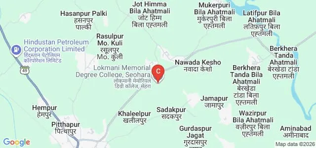 Lokmani Memorial Degree College, Bijnor Map