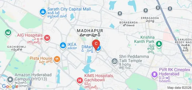 Vaishnavi School of Architecture and Planning, Hyderabad Map