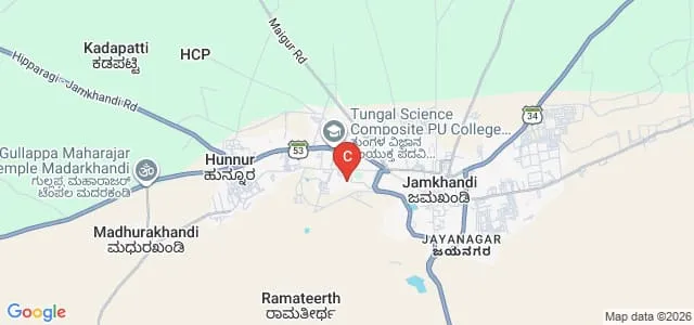 BLDEA's Commerce BHS Arts and TGP Science College, Jamkhandi Map