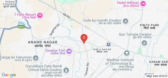 Maharaja Mansingh College, Gwalior Map