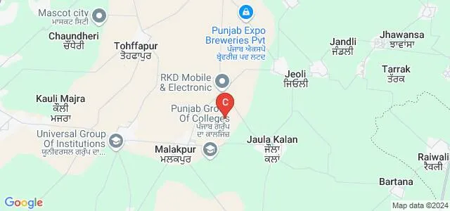 Swami Parmanand Engineering College, Mohali Map