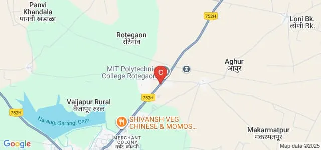 Marathwada Institute of Technology, Polytechnic, Rotegaon Map