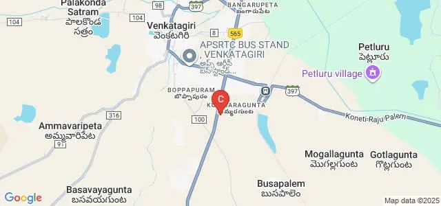SPKM Indian Institute of Handloom Technology, Venkatagiri Map