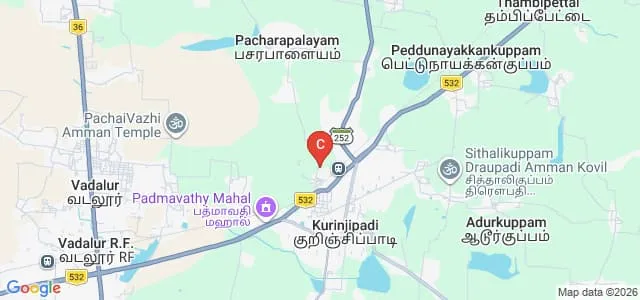Thiruvalluvar Teachers Education College, Kurinjipadi Map