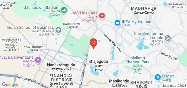 College of Teacher Education, Maulana Azad National Urdu University, Hyderabad Map