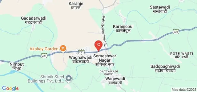 Shri Someshwar Shikshan Prasarak Mandal's Someshwar Science College, Someshwarnagar Map
