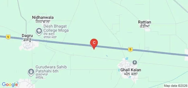 Moga College of Education for Girls, Moga Map