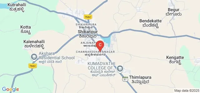 Government First Grade College, Shikaripura Map