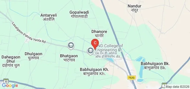 Matoshri Asarabai Darade Homoeopathic and Medical College and Hospital, Babhulgaon Map