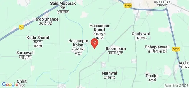 VMS Institute of Nursing, Batala Map