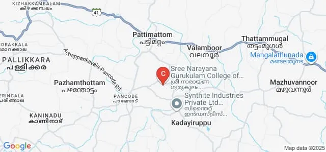 Sree Narayana Gurukulam College of Engineering, Ernakulam Map