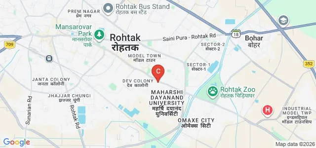 All India Jat Heroes Memorial College, Rohtak Map