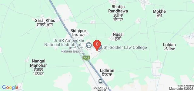 St Soldier College of Education, Jalandhar Map