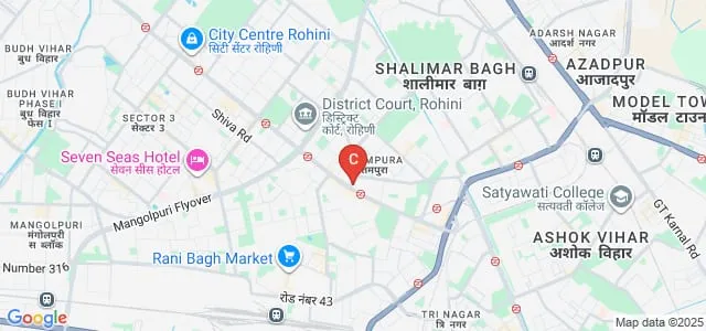 Delhi School of Architecture and Design, Delhi Map