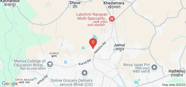 Uday College, Durg Map