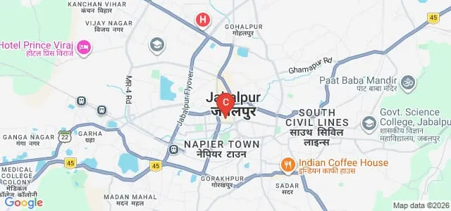 Hitkarini Prashikshan Mahila Mahavidyalaya, Jabalpur Map
