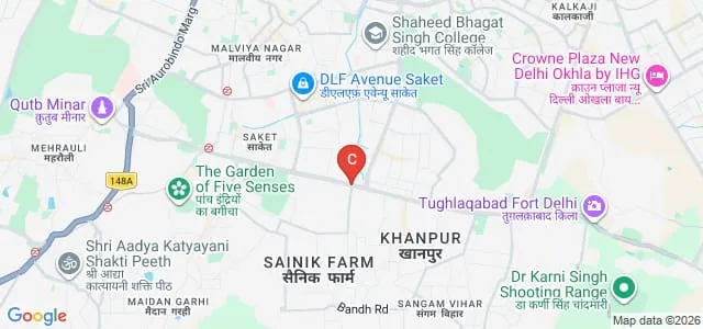 Delhi Institute of Pharmaceutical Sciences and Research, New Delhi Map