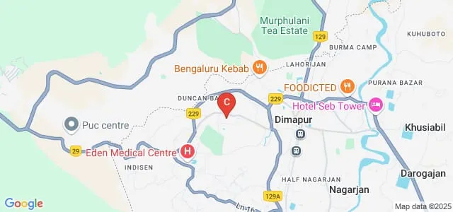 Sakus Mission College, Dimapur Map