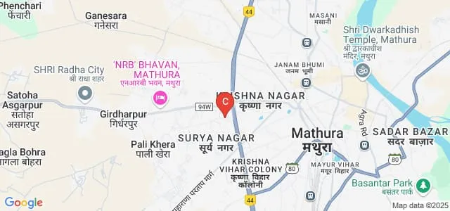 Shri Girraj Maharaj College, Mathura Map