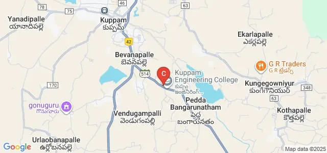 Kuppam Engineering College, Kuppam Map