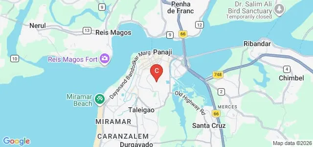 HQ 2 Signal Training Center, Goa Map
