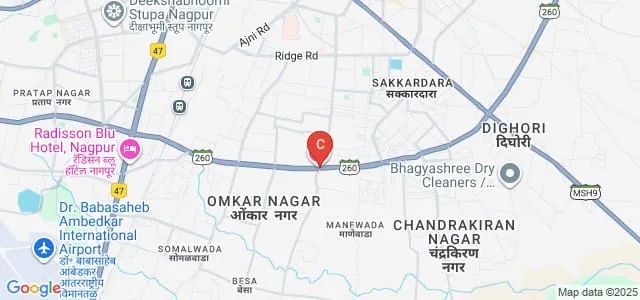Avatar Meherbaba Mahavidyalaya, Nagpur Map