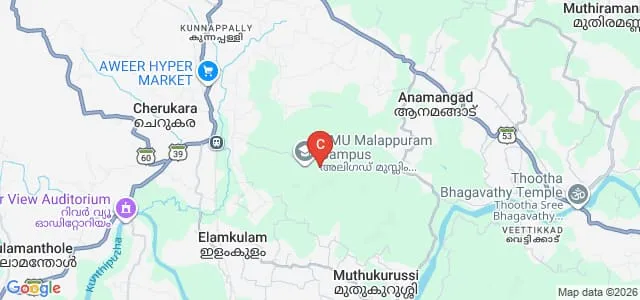 Aligarh Muslim University, Malappuram Centre Map