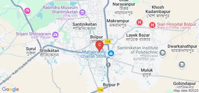 Bolpur College, Birbhum Map