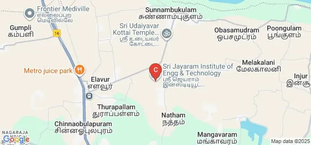 Sri Jayaram Institute of Engineering and Technology, Thiruvallur Map