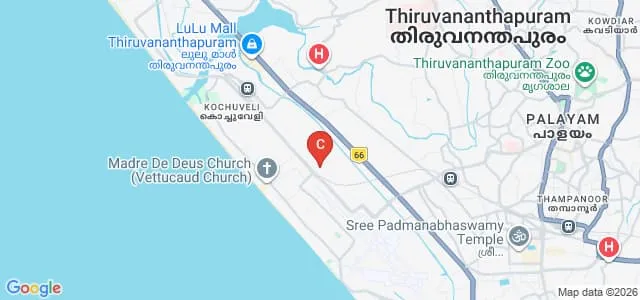 All Saints College, Thiruvananthapuram Map