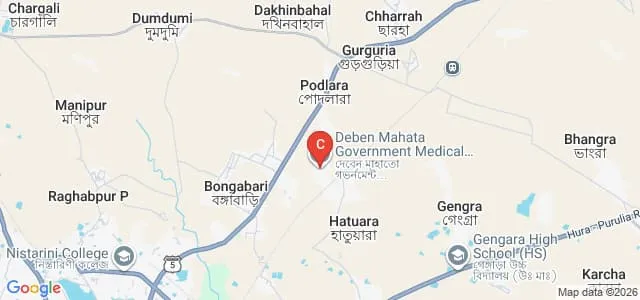 Purulia Government Medical College and Hospital, Purulia Map
