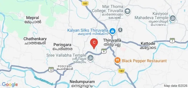 St Mary's College for Women, Thiruvalla Map