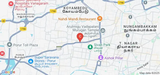 Avichi College of Arts and Science, Chennai Map