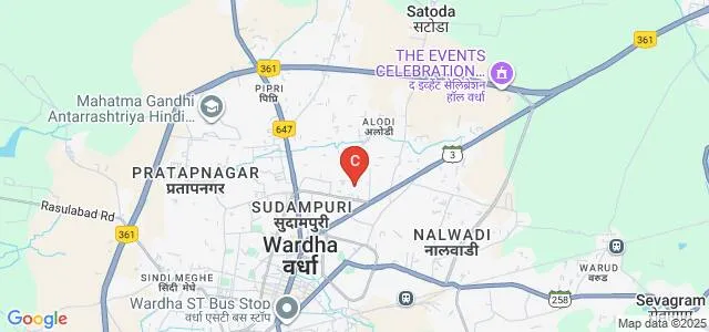 Dr RG Bhoyar Institute of Pharmaceutical Education and Research, Wardha Map