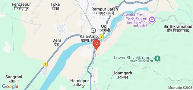 Himalayan Institute of Nursing, Sirmour Map