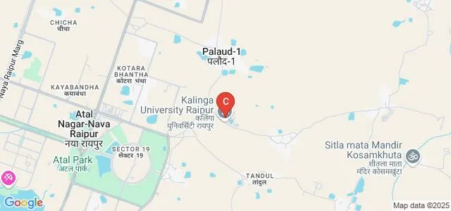 Faculty of Engineering and Technology, Kalinga University, Raipur Map