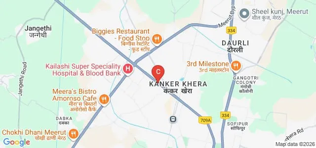 Mahaveer Nursing and Paramedical College, Meerut Map