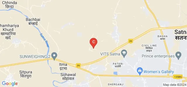 Shri Ramakrishna College of Engineering Science and Management, Satna Map
