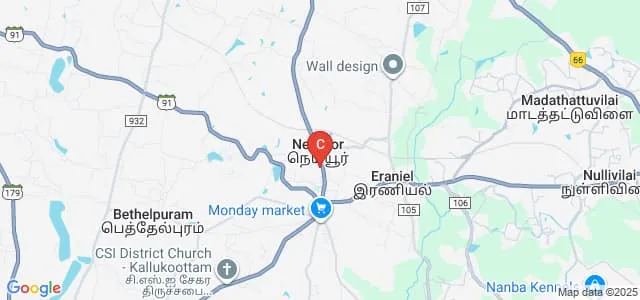 Christian College of Nursing, Kanyakumari Map