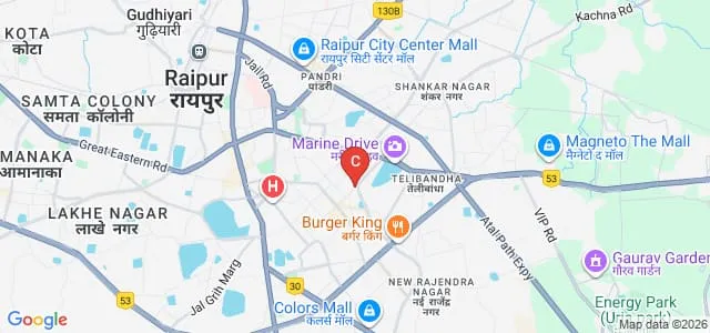 Moulana Abul Kalam Azad College of Pharmacy, Raipur Map
