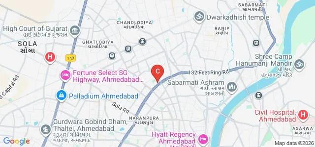 Uday Institute of Hotel Management, Ahmedabad Map