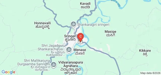 Sri Jagadguru Chandrashekhara Bharathi Memorial College, Sringeri Map